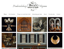 Tablet Screenshot of becksantiques.com